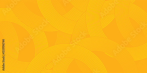 Pasta background, spaghetti abstract geometric pattern. Macaroni yellow poster. Wavy abstract pattern. vector illustration.
