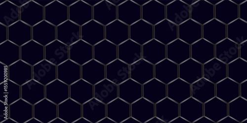 Vector seamless cubic hexagon pattern. Abstract geometric low poly background. Stylish grid texture.