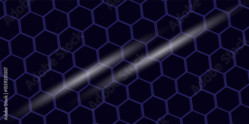 Vector seamless cubic hexagon pattern. Abstract geometric low poly background. Stylish grid texture.