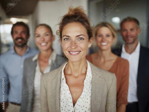 group of business people in office