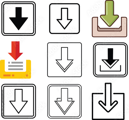 Download vector icon