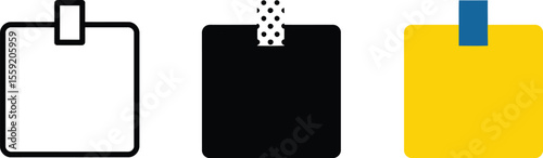 Find sticky notes vector illustration set of memo pads for reminders and organization stationery design editable vector illustration with png format