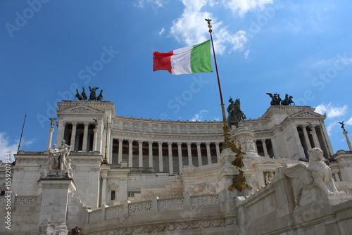Vittorio Emanuele II Monument At Piazza Venezia In Rome, Italy
