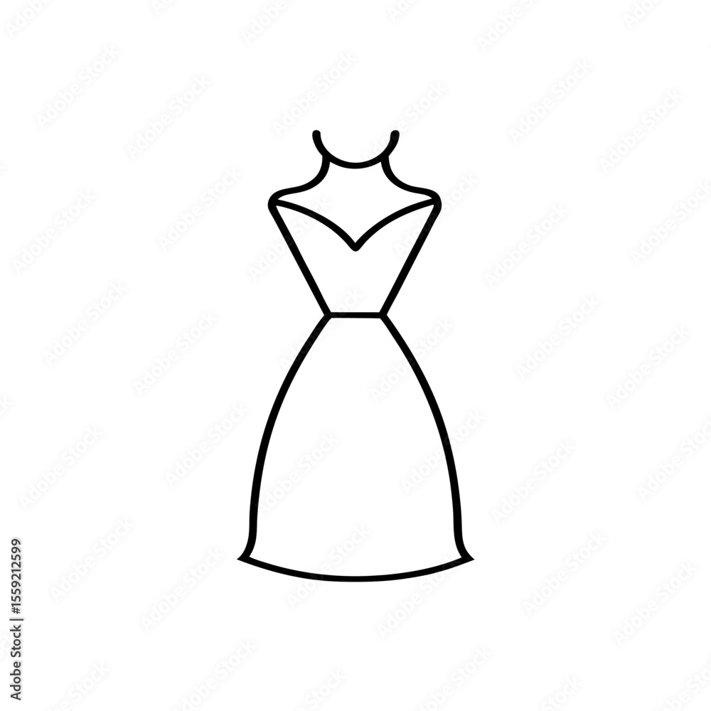icon of a women dress icon of a women dress