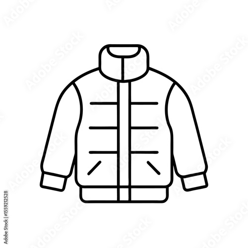 puffer jacket icon