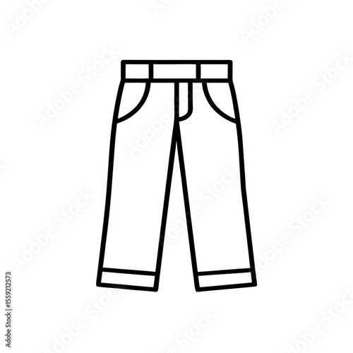  pants icon in outline