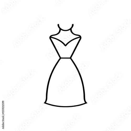  icon of a women dress