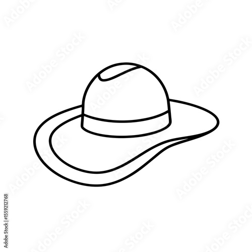  wide brimmed hat