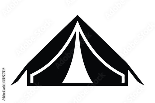 camping icons set