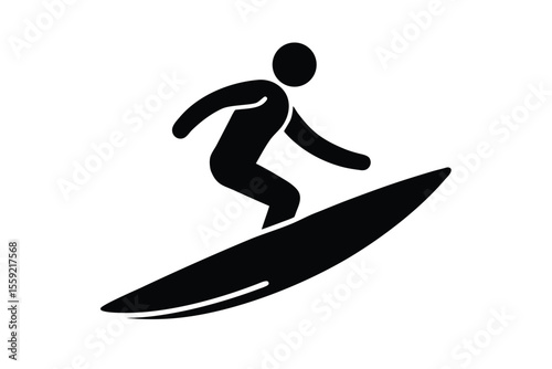 surfboard rider vector icon