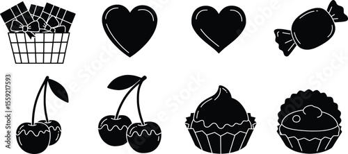 Sweet Treats, Desserts, and Candies in a Playful Environment