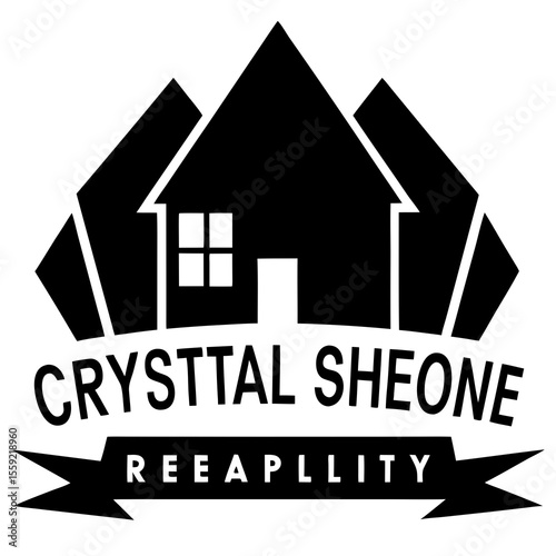 Real Estate Silhouette: An architectural logo showcases a stylish silhouette, symbolizing real estate, business, and the vision of creating homes.