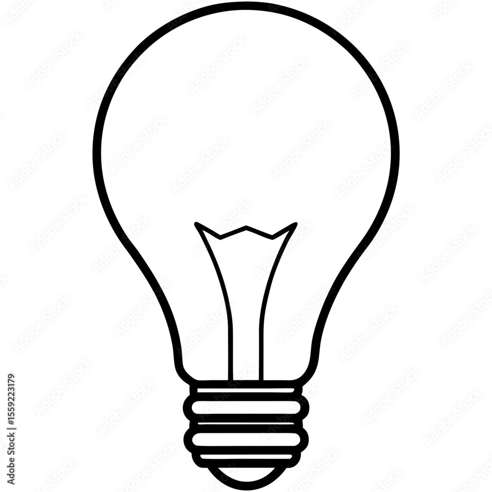Obraz premium light bulb vector illustration