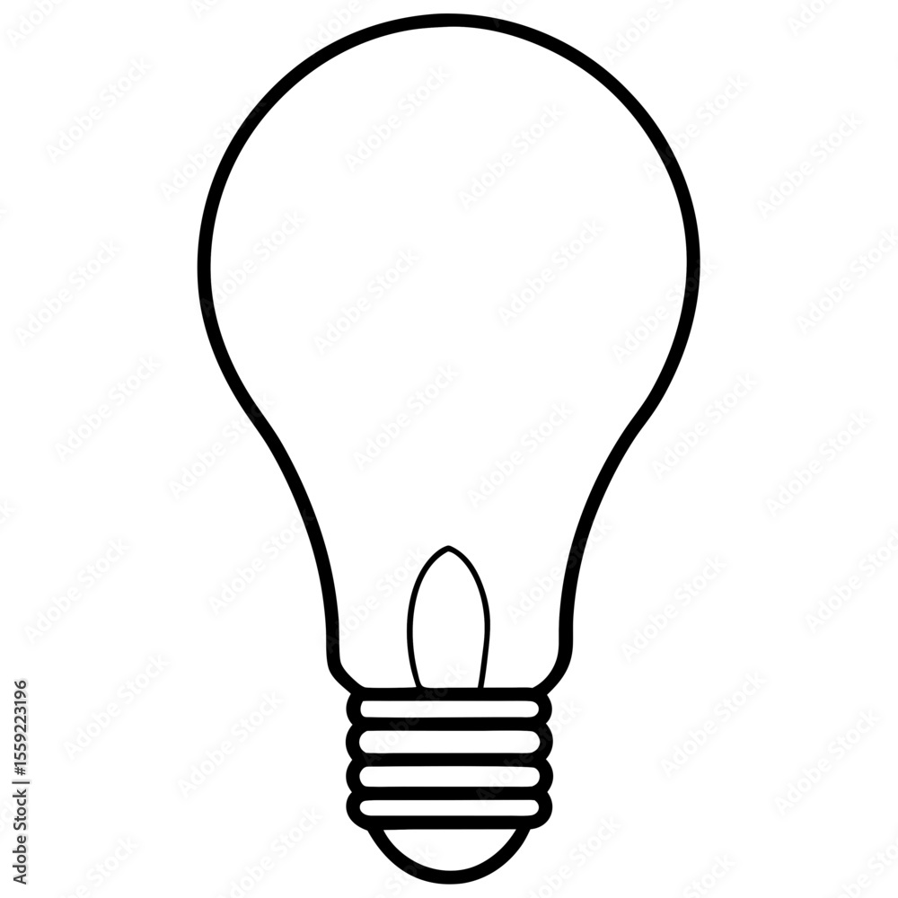 Obraz premium light bulb isolated on white