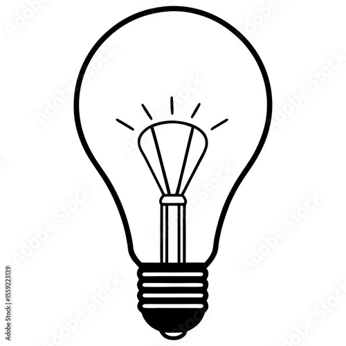 vector light bulb