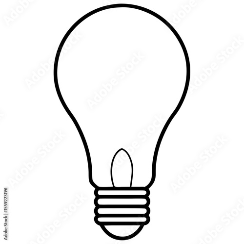 light bulb isolated on white