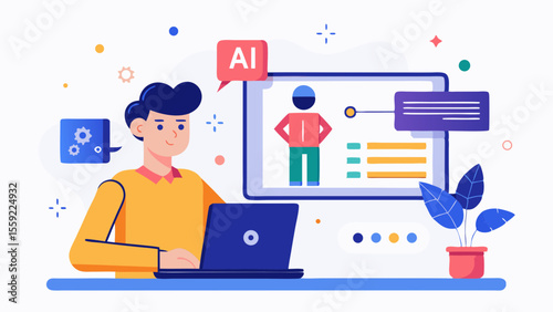 Character creating slide deck using ai content gen