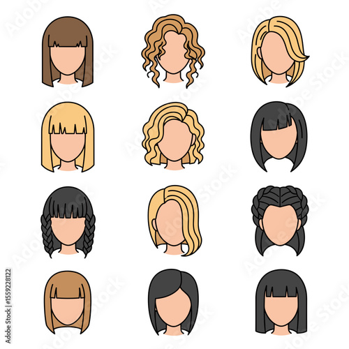 Stylish Hairstyles Explore a Collection of Trendy Bobs, Layers, and Braids