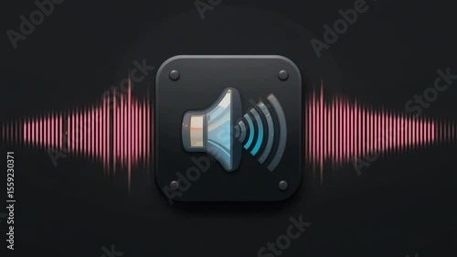Audio Sound Wave Animation: Visual Representation of Sound and Audio Visualization