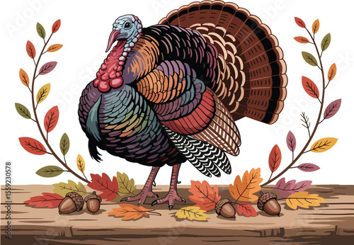 thanksgiving turkey with a turkey