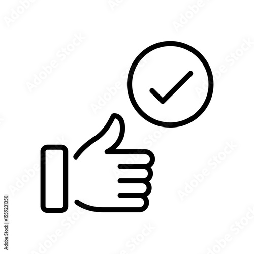Trust concept icon. Credibility symbol