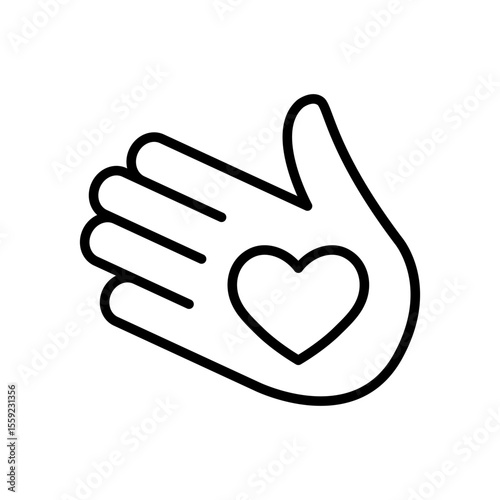 Trust concept icon. Credibility symbol