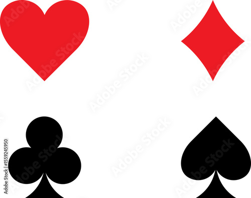 playing card mark symbols vector