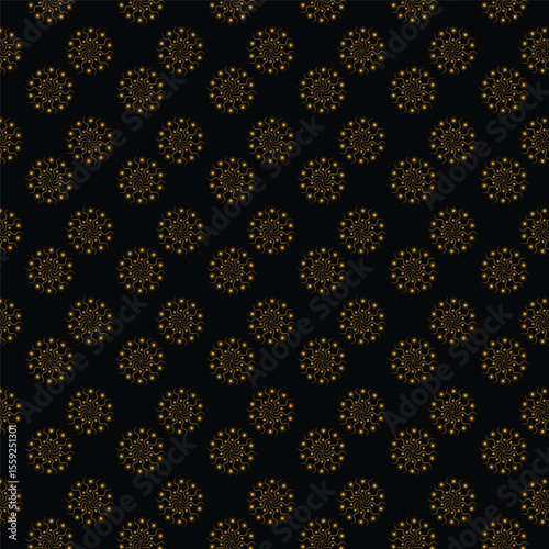 Abstract geometric seamless pattern in Arabesque style. Vector ornamental lines texture, elegant floral lattice, mesh. Traditional luxury background. Elegant gold and white ornament, repeat design