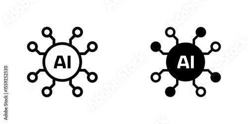 Artificial intelligence concept icon