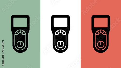 Find best light meter icon vector illustration for photography and video lighting equipment usage guide vector illustration
