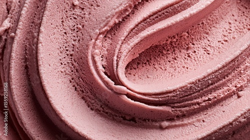 Creamy Strawberry Gelato With Smooth Texture and Rich Color in a Delicious Swirl