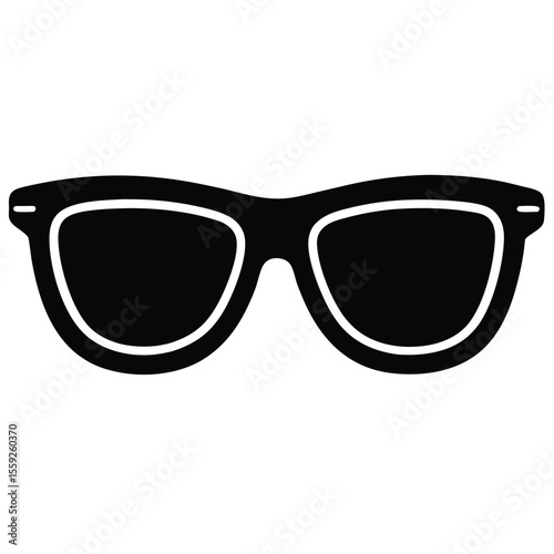 Stylish Sunglasses Icon Vector Illustration of Classic Shades