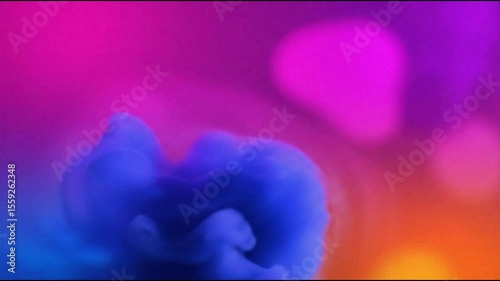 Cinematic Abstract Gradient Loop with Soft Blurry Blobs of Magenta Purple Blue Orange and Yellow Drifting in Dreamlike Liquid Motion with Gentle Glow and Hypnotic Seamless Background 4K