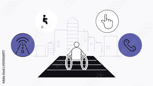 Wheelchair Accessibility Illustrated in Adobe Illustrator Artwork
Adobe Illustrator Artwork Showcasing Wheelchair Access Design