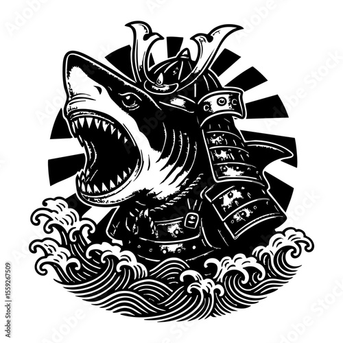 Shark head egypt style design vector