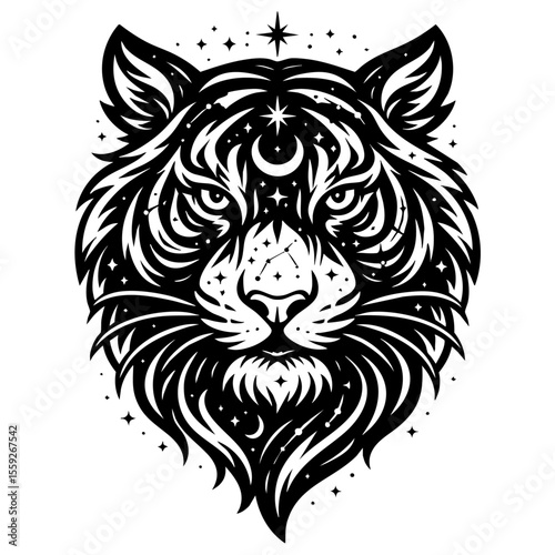 Tiger head vector