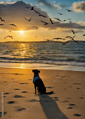 Beach scenes with vibrant skies