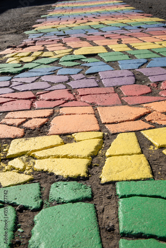 Rainbow road vertical