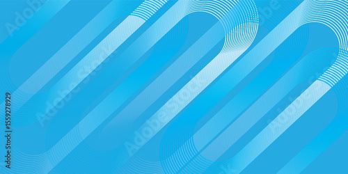 Abstract blue background with diagonal lines. Dynamic shapes composition. Vector illustration