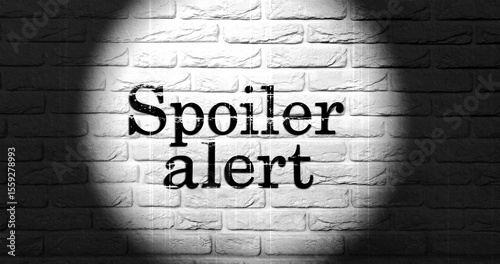  A spotlight highlights the phrase 