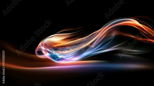 Wallpaper Mural Vibrant smoke patterns dancing in shadows, a mesmerizing display of colors and movement in a dimly lit environment Torontodigital.ca