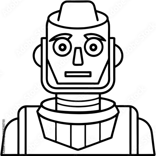 Minimal Robot Face Vector