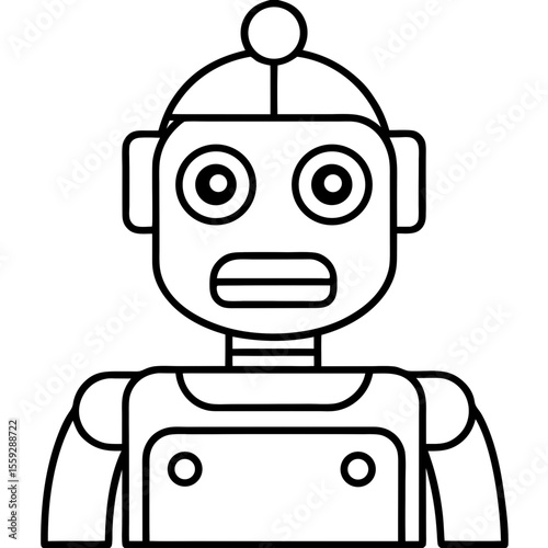 Minimal Robot Face Vector