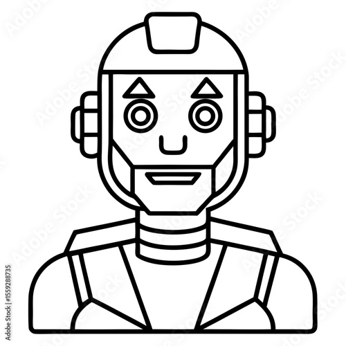 Minimal Robot Face Vector