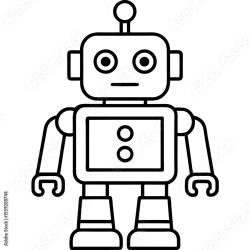 Minimal Robot Face Vector