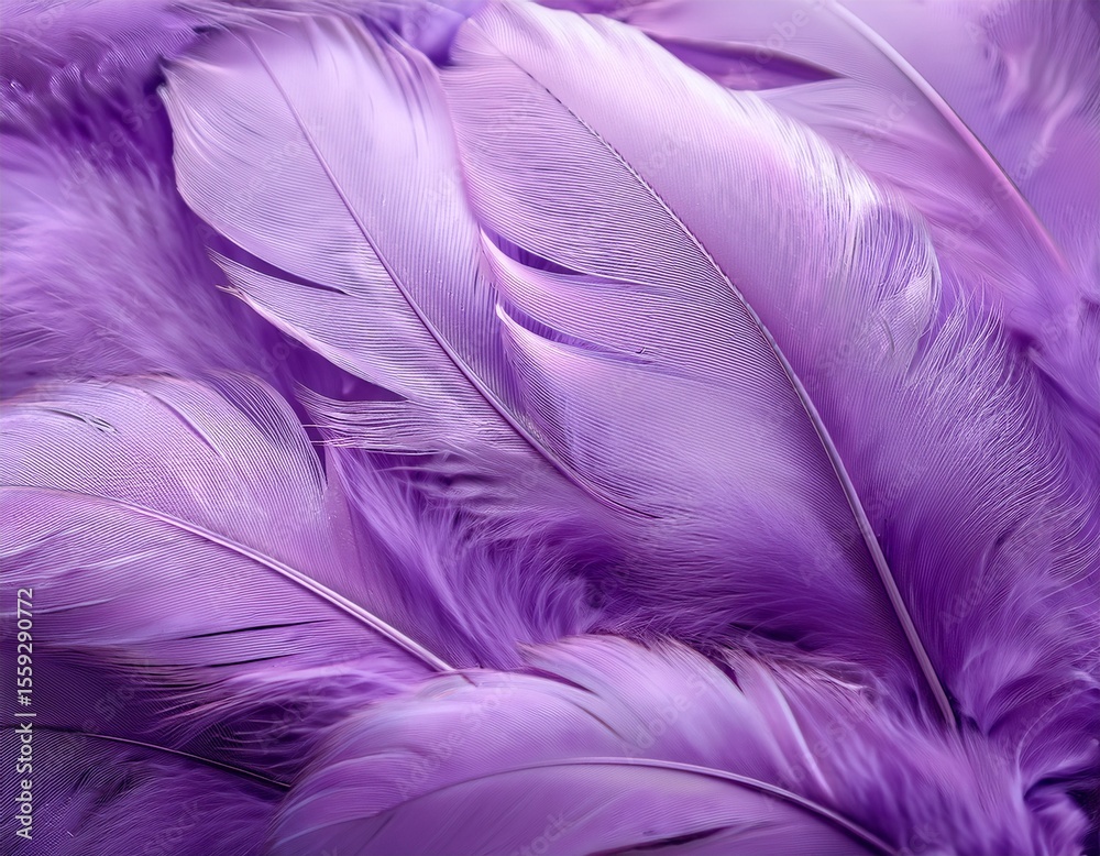Fototapeta premium soft and delicate purple feathers create a soothing and dreamy background texture for design projects