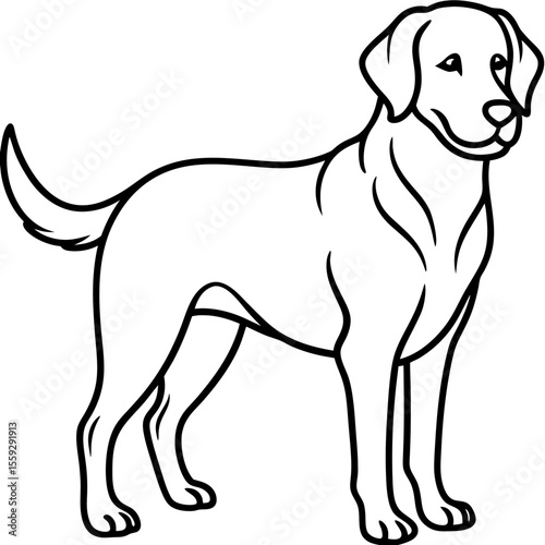 Chesapeake Bay Retriever Silhouette Vector