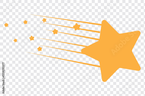 Falling Stars icon collection Falling stars, Vector illustration
