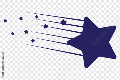 Falling Stars icon collection Falling stars, Vector illustration