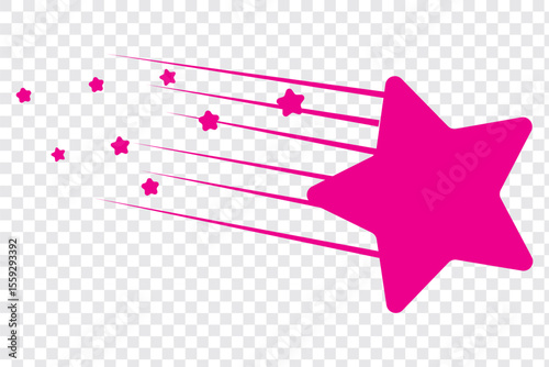 Falling Stars icon collection Falling stars, Vector illustration